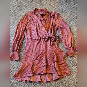 River Island P Scarf with Black Polka Dots